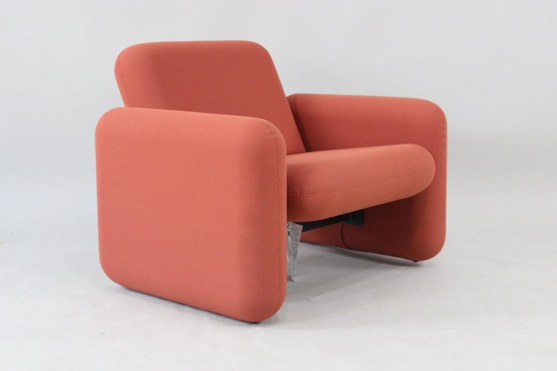 Ray Wilkes for Herman Miller Chiclet Chair in Rust, 1 of 4