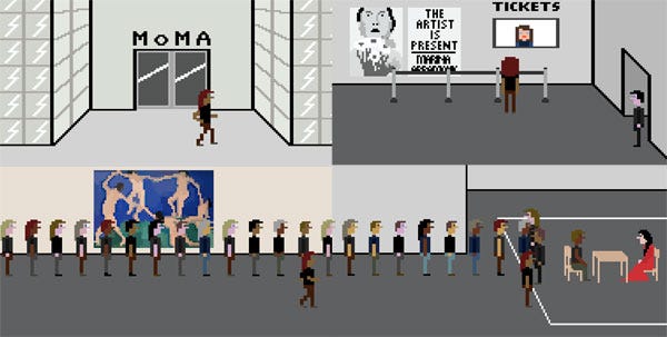The Artist Is Present, The 8-bit Video Game
