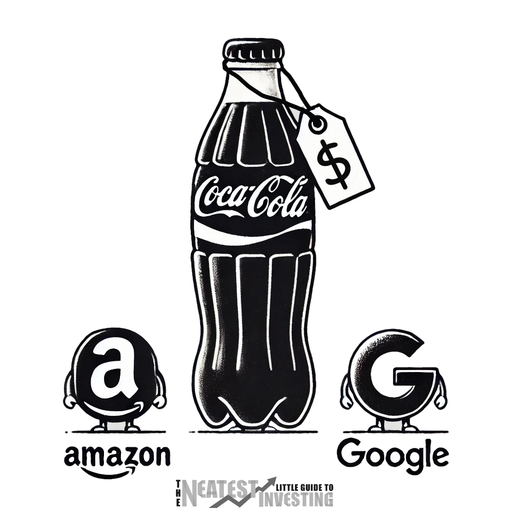 Illustration: By recent price/sales comparison, Coke is more expensive than Amazon and Google