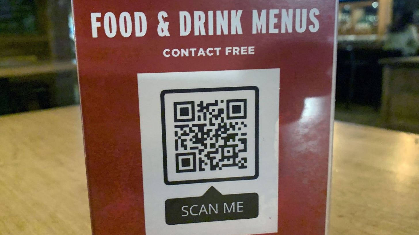 That menu QR code is safe. Right?
