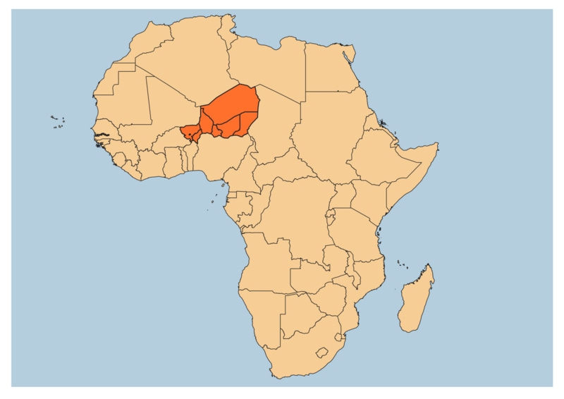File:Carte D'afrique avec le Niger.png