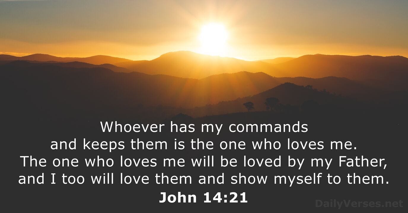 John 14:21 - Bible verse - DailyVerses.net