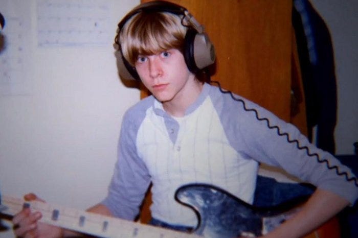 The background of Kurt Cobain.