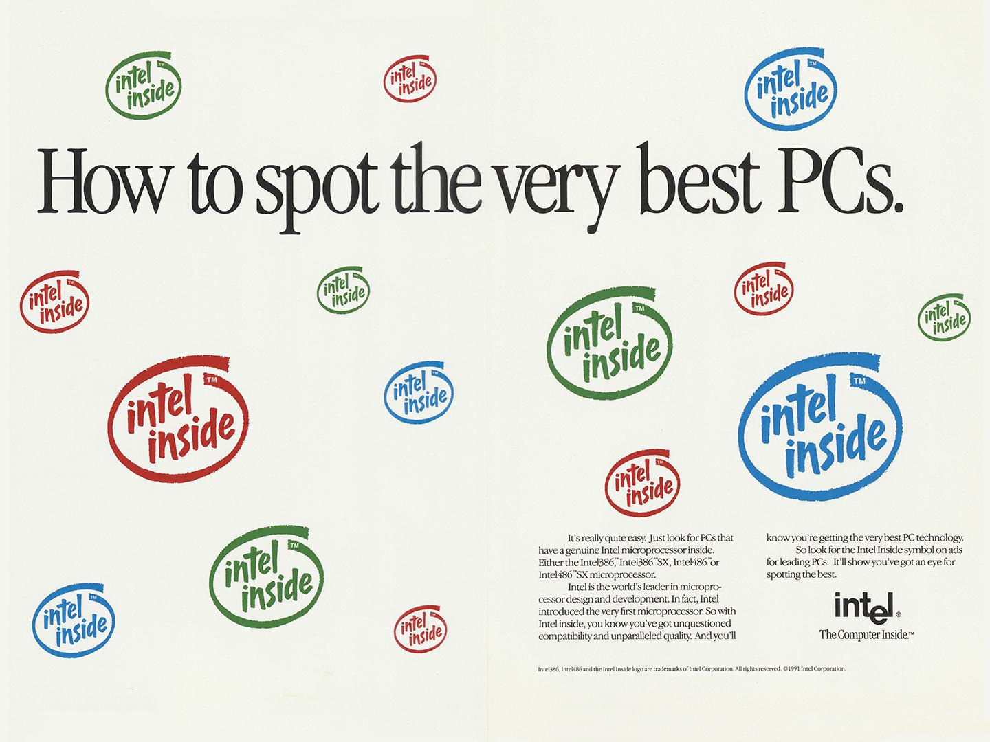 Intel print ad from 1991