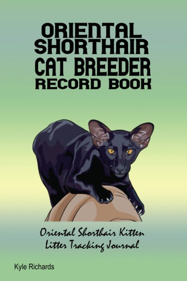 Oriental Shorthair Cat Breeder Record Book