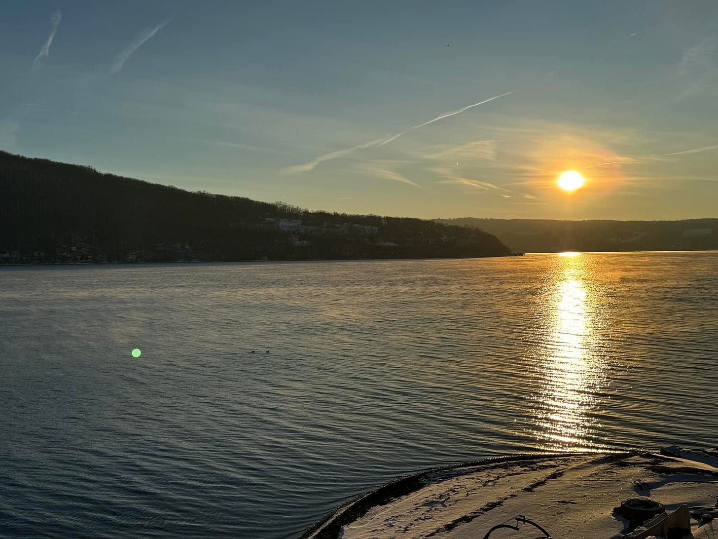 May be an image of body of water and twilight