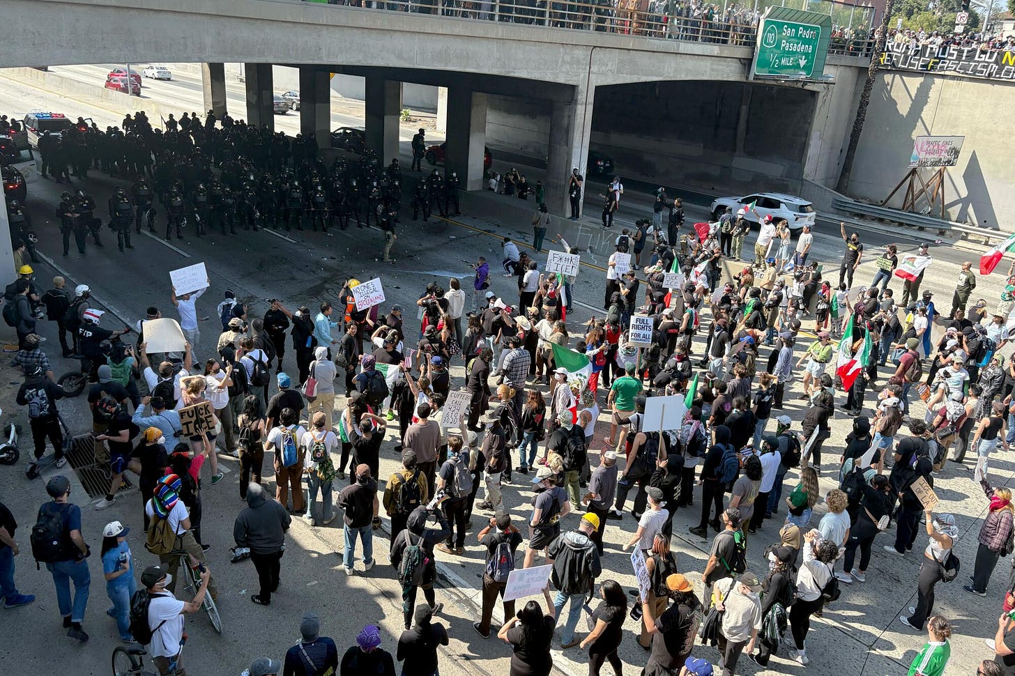 What happened during three days of protests over immigration raids in  downtown L.A. - Los Angeles Times