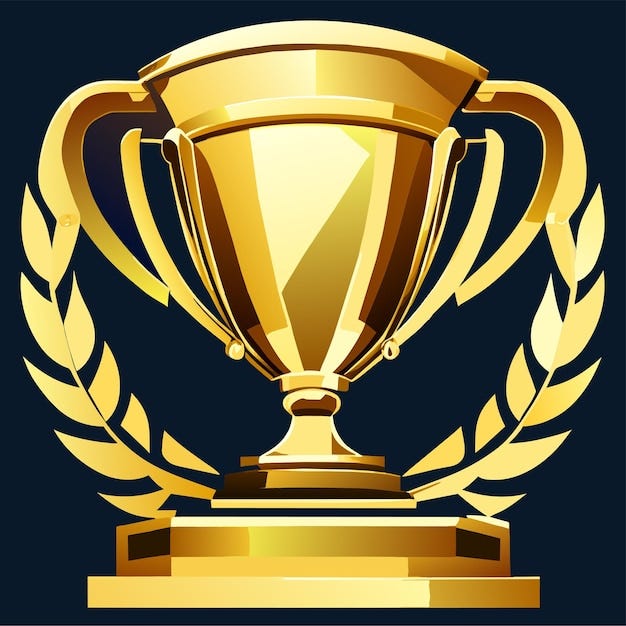 Gold trophy cup | Premium AI-generated vector