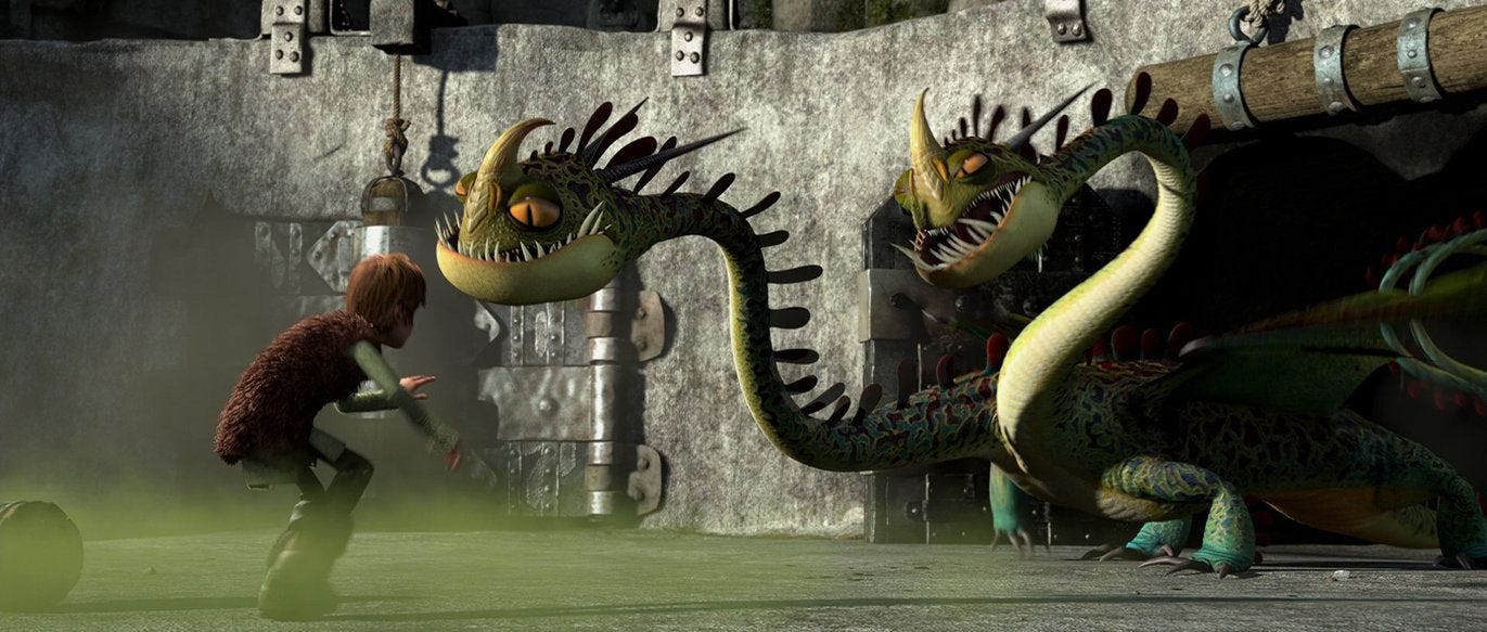 HTTYD: Hideous Zippleback | Httyd, Httyd dragons, How to train your dragon