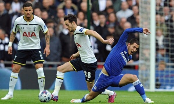 eden hazard groin pull for chelsea vs tottenham 2015