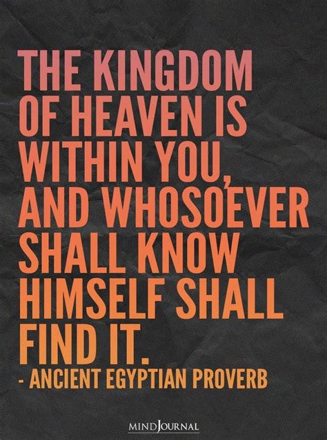 The Kingdom Of Heaven Is Within