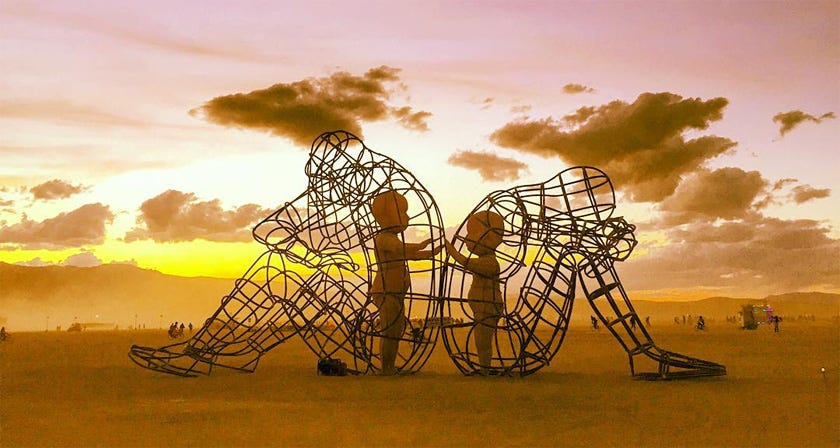 This Sculpture Shows The Inner Child In Us - Love - Michael Swerdloff