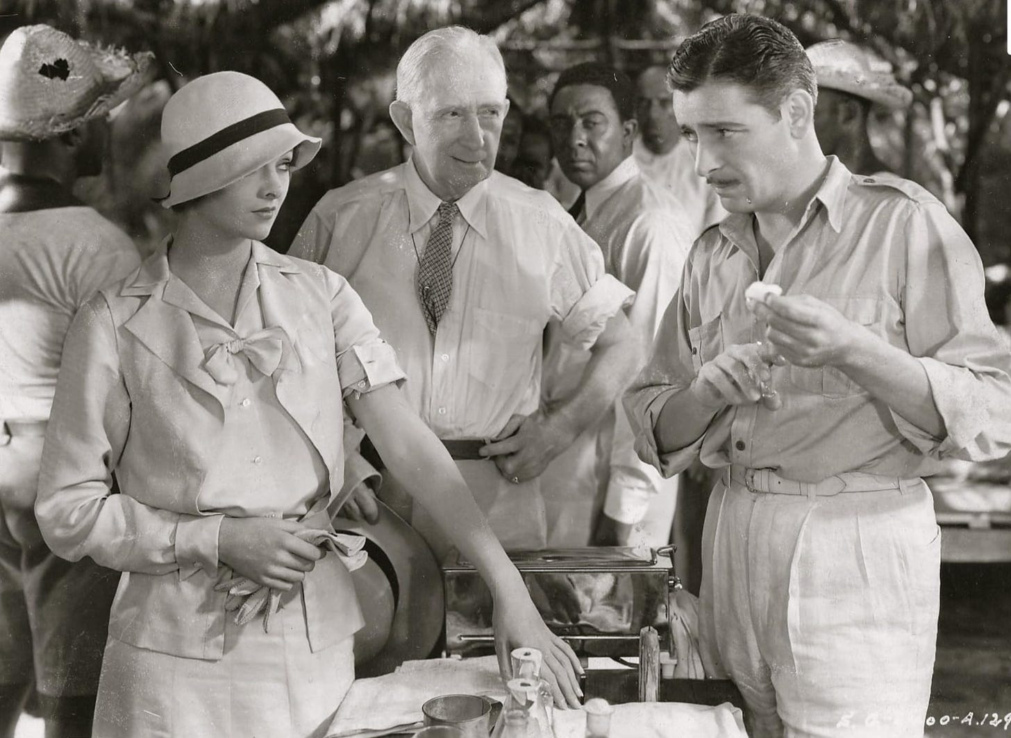 Myrna Loy and Ronald Colman in a scene from Arrowsmith