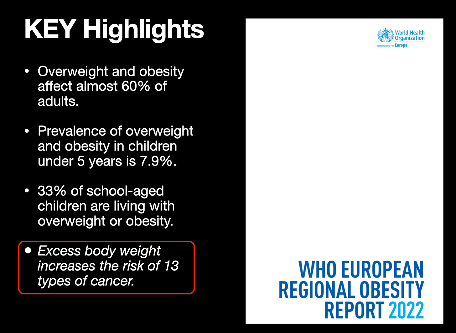 WHO regional obesity report