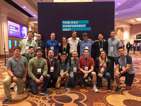 Члены Amazon Tableau User Group на Tableau Conference в Las Vegas 2017