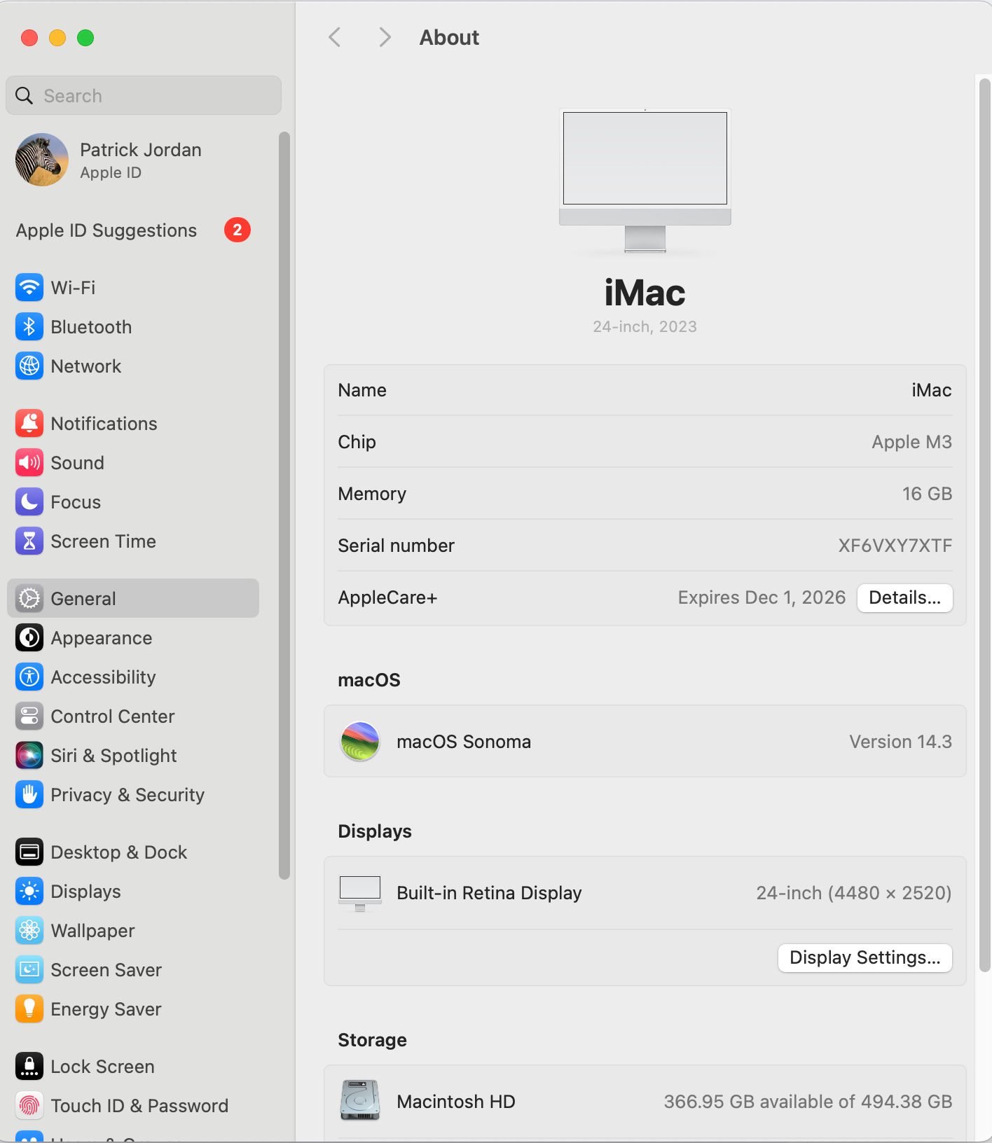 Mac settings new UI