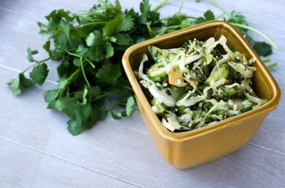 crunchy Asian slaw side dish