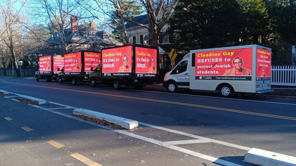 Harvard doxxing truck's latest victim: President Claudine Gay, 'the best friend Hamas ever had'
