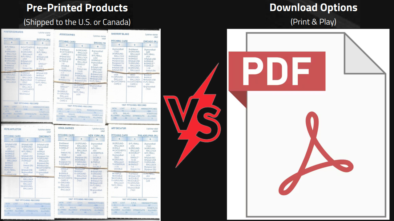 Baseball Replay Journal PDF Printed Cards Discussion