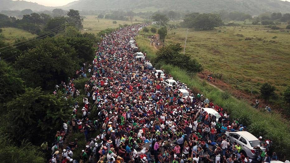 Caravan migrants begin to breach border as frustration with slow asylum process grows | Fox News
