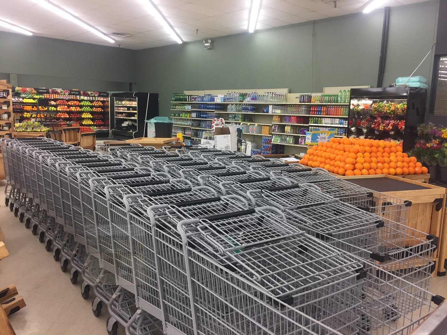 produce department optimized for maximum accessibility