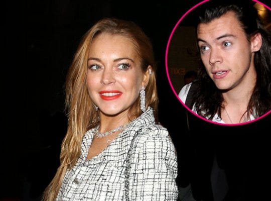 lindsay lohan booted harry styles 2016 gossip