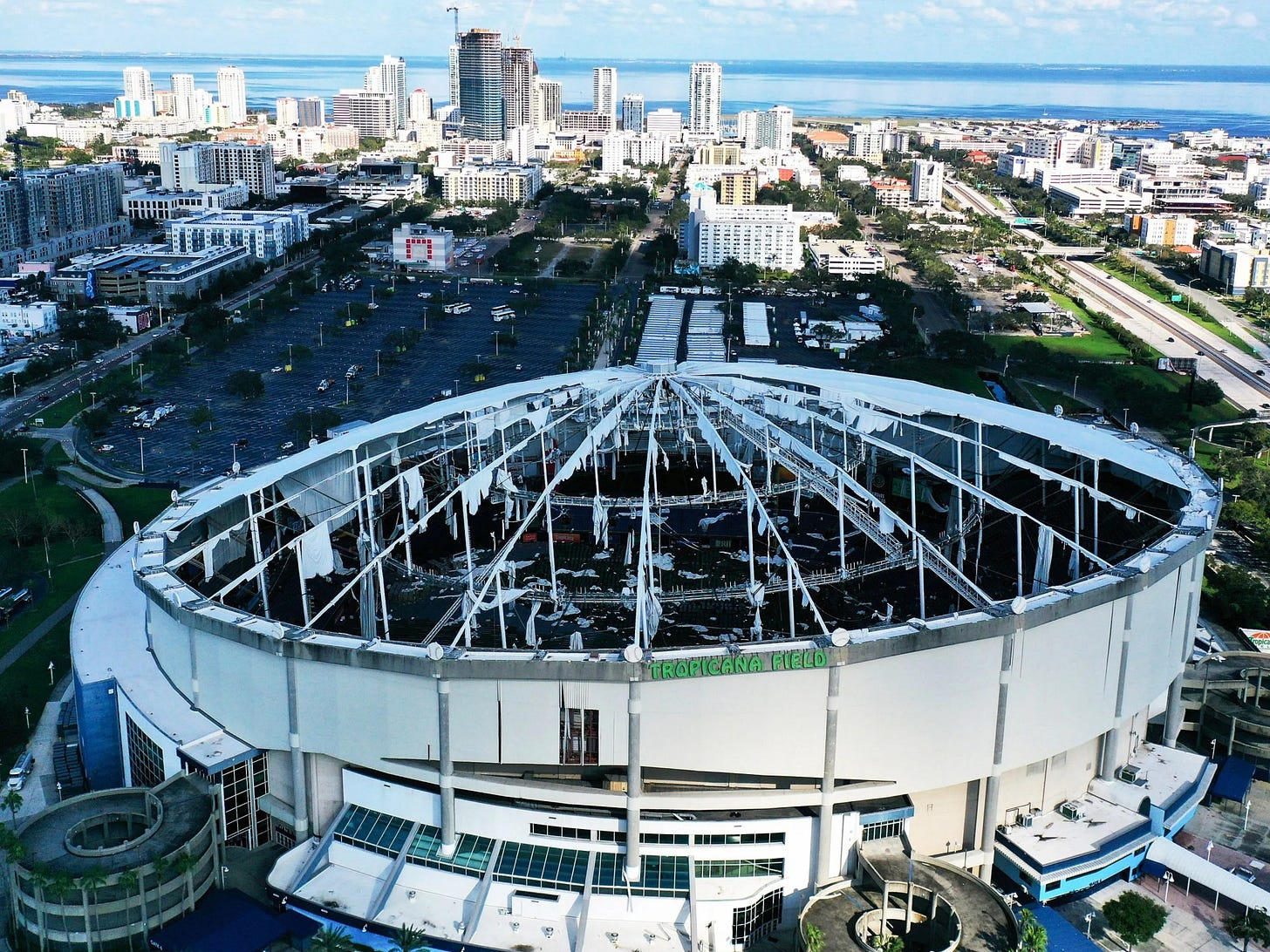 Tampa Bay Rays future in major doubt with stadium plans on brink of  collapse following $39 million hurricane damage | The US Sun