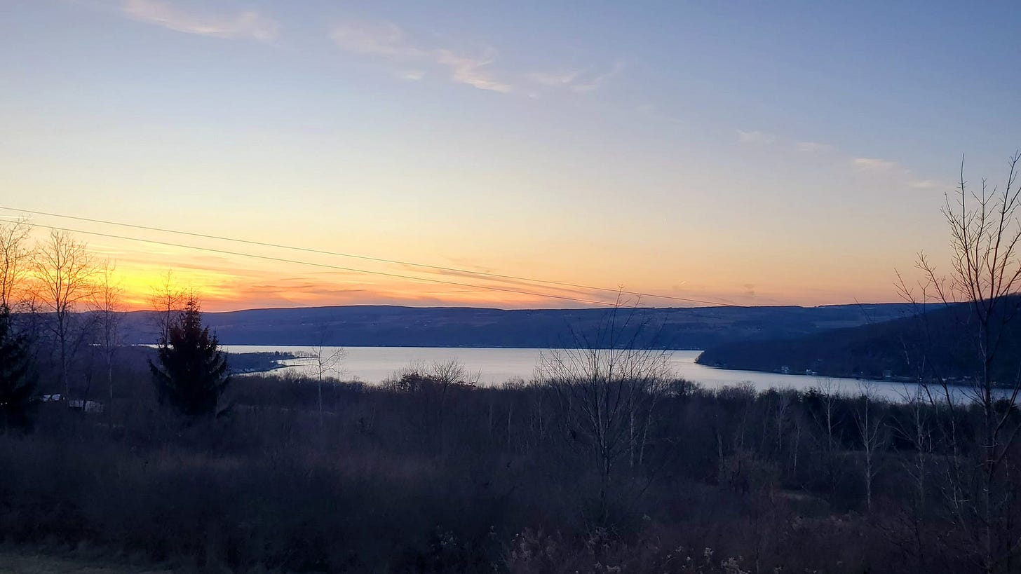 May be an image of twilight and horizon