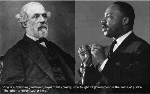 Robert E. Lee and Martin Luther King