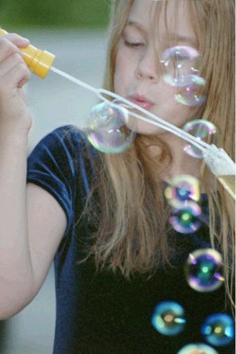 Bubble blowing