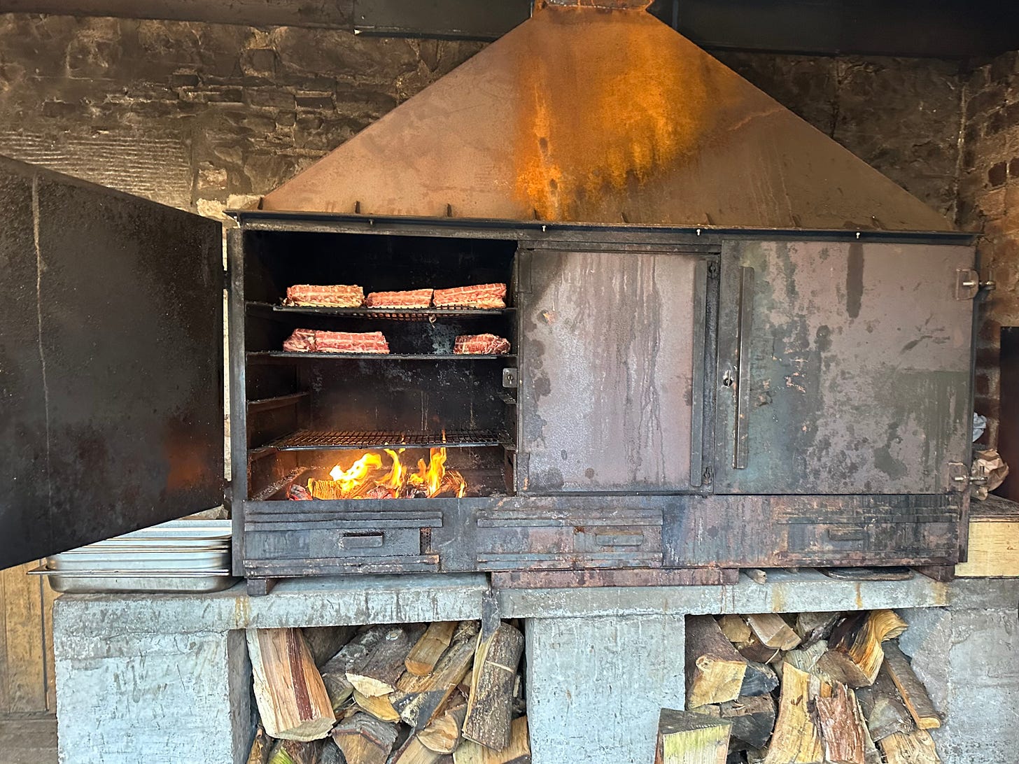 Free Company, Bolero Scotland, cooks in a real food fired oven.