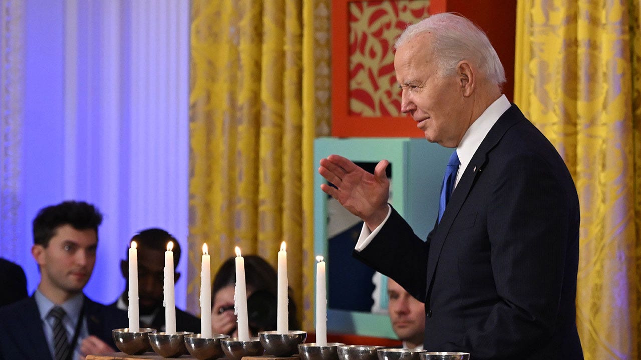 President Biden tells crowd 'I am a Zionist' at Hanukkah ceremony, condemns  silence on antisemitism