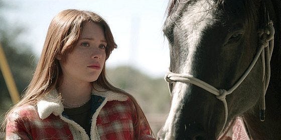 Stella with horse Chopper on Walker.