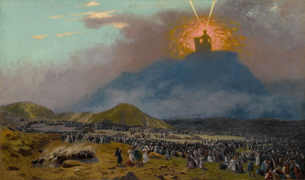 Moses on Mount Sinai by Jean-Léon Gérôme - 2 images - Art Renewal Center