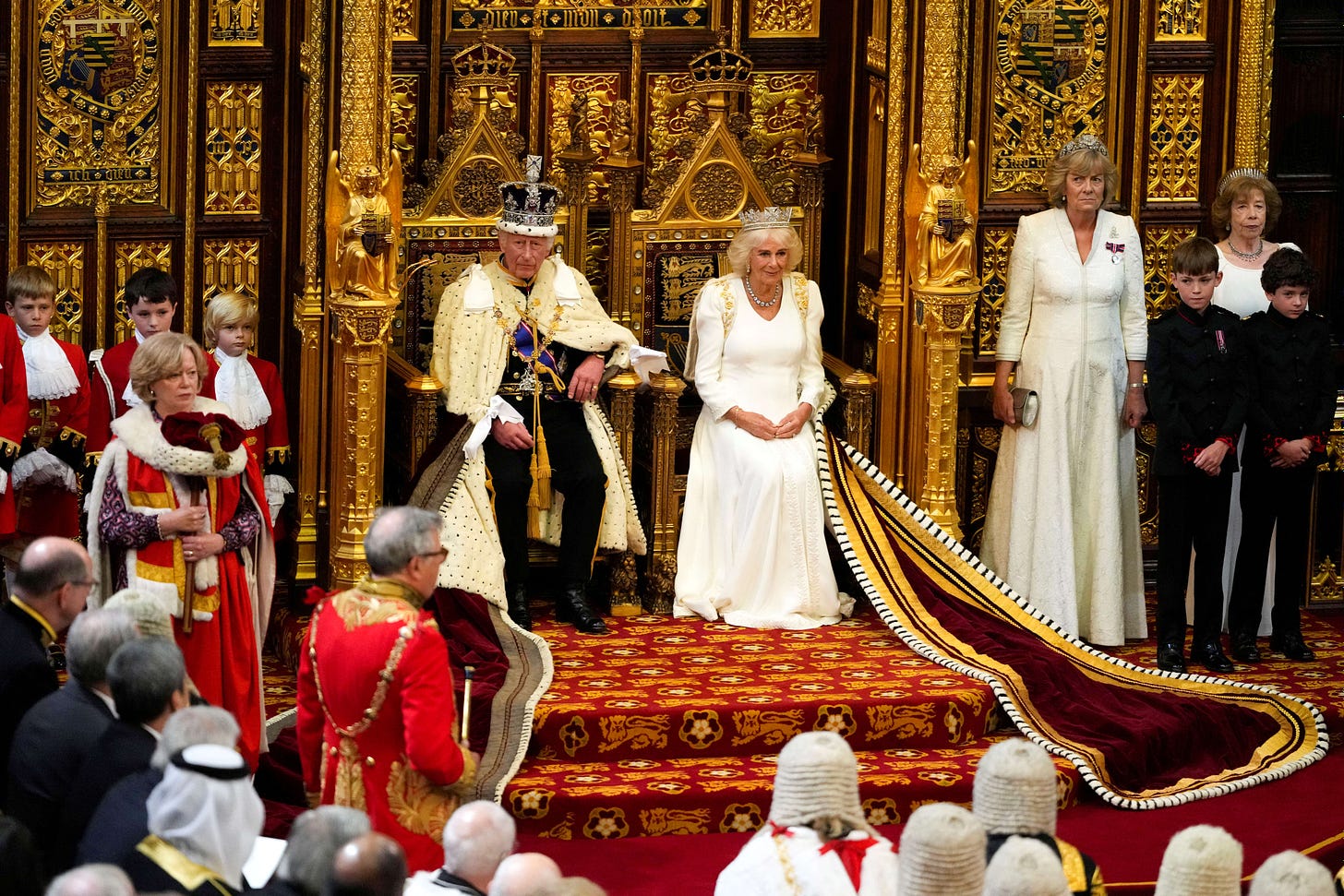 King and Queen at the State Opening of Parliament