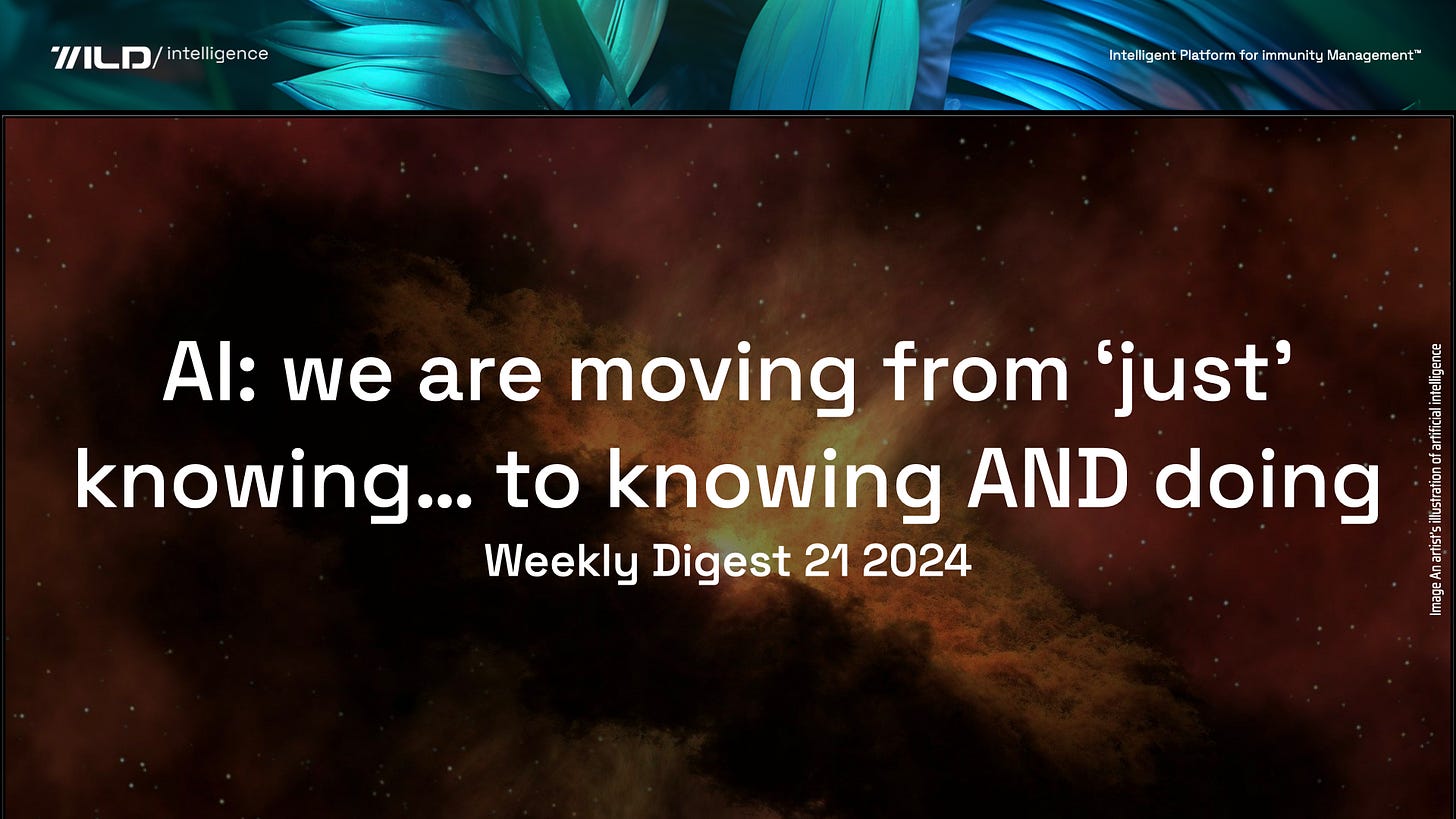 📨 Weekly digest: 210 2024 | AI: we're moving from 'just' knowing... to knowing AND doing