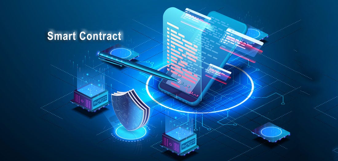 What is a smart contract and how does it work in the blockchain?