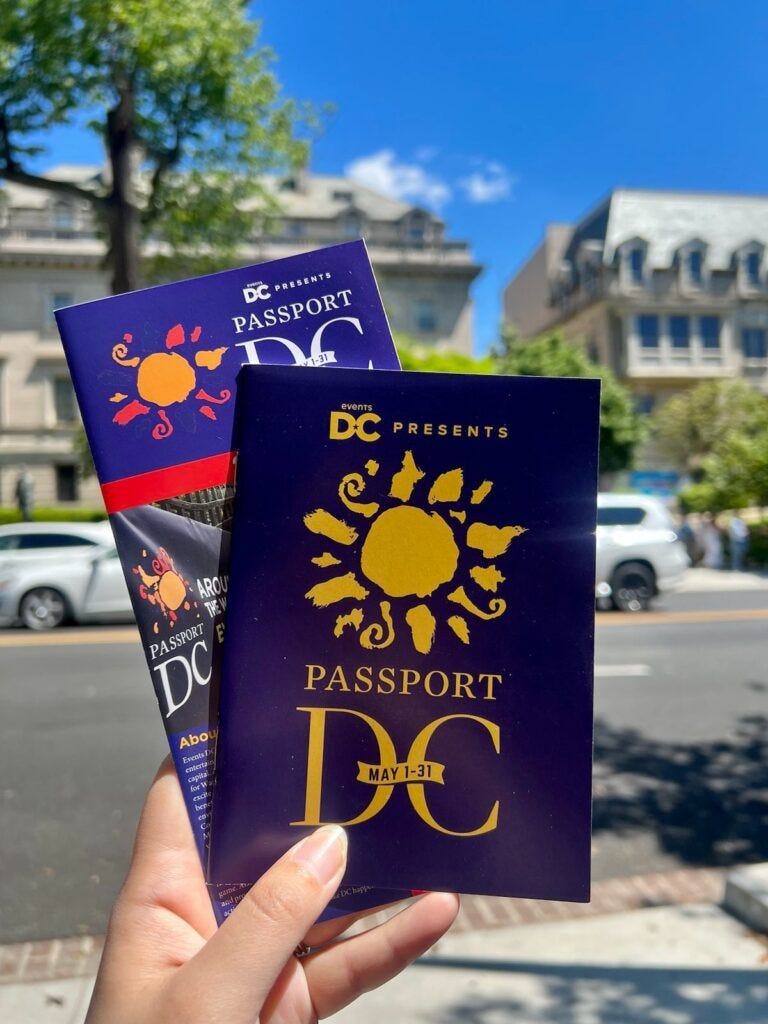 DC Passport. Around the World Embassy Tour.