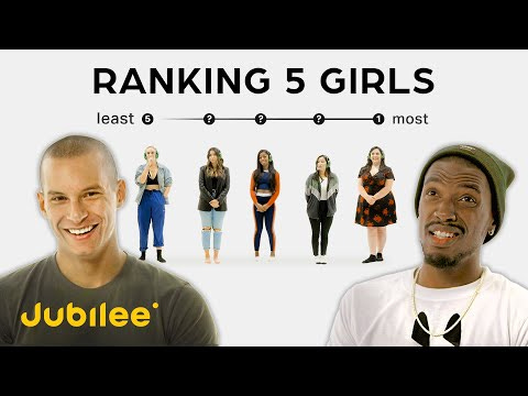 Ranking Women By Attractiveness | 5 Guys vs 5 Girls - YouTube