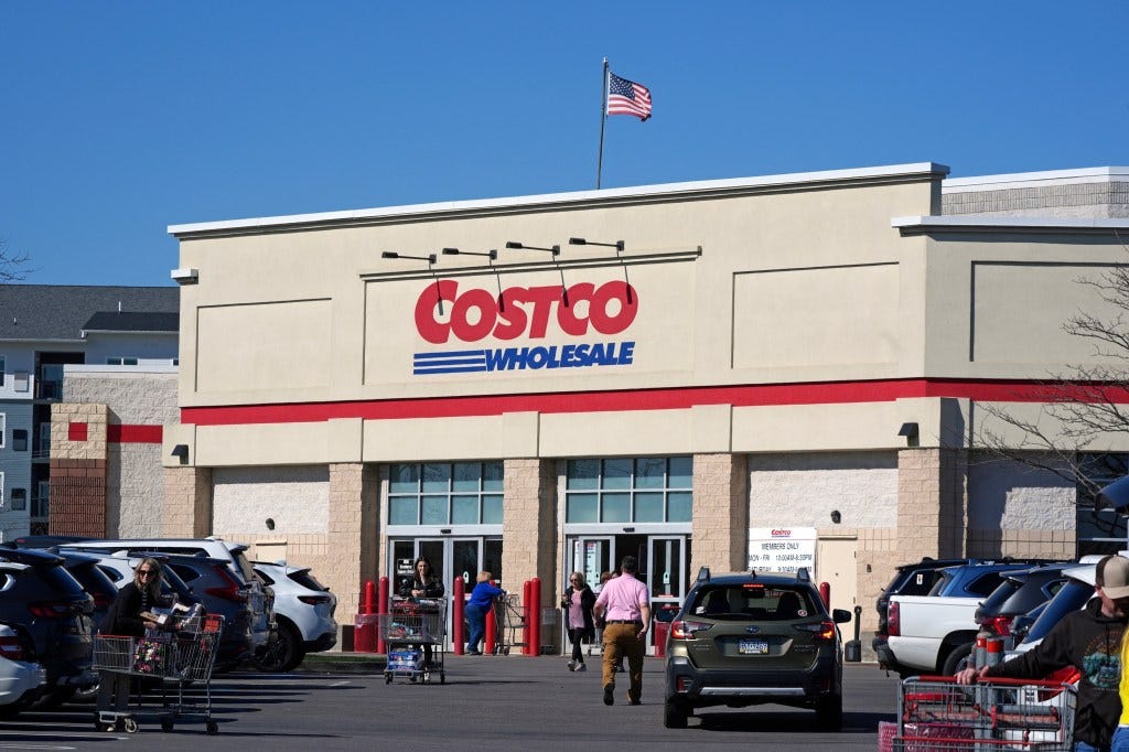 Costco storefront.