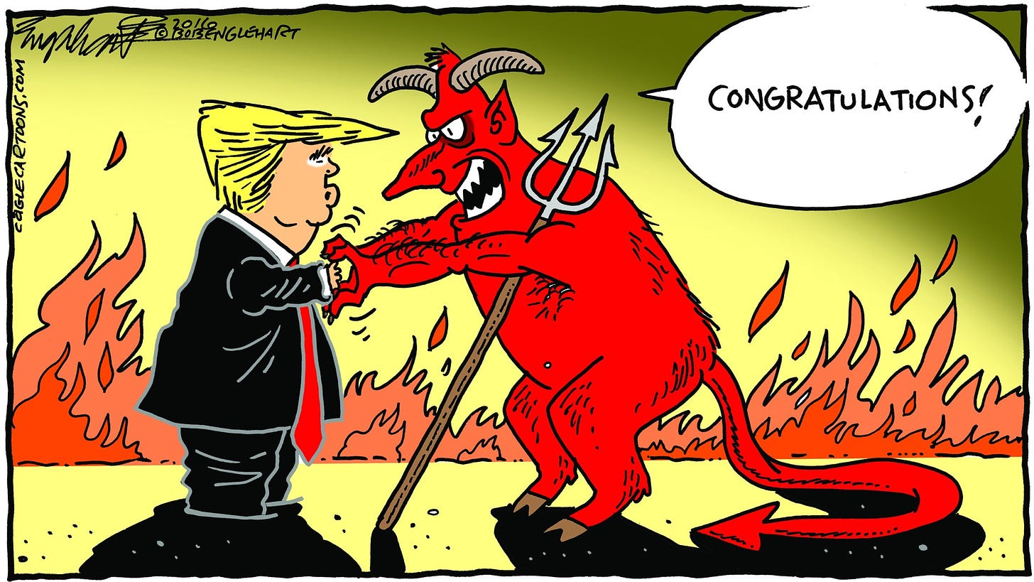 Drawn to the News: Donald Trump wins the presidency (50 cartoons)