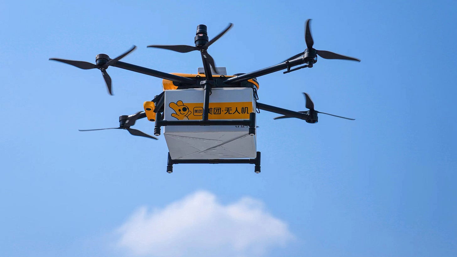 Food delivery by drone is just part of daily life in Shenzhen | MIT  Technology Review