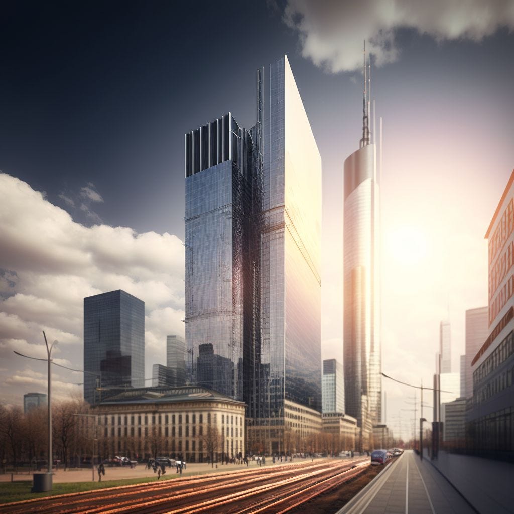A photovoltaic super-tall mixed-use neighborhood in Frankfurt, Germany