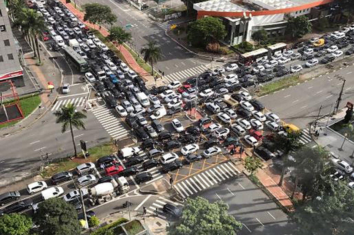This Traffic Jam Is Literally The Stuff Of Your Worst Nightmares