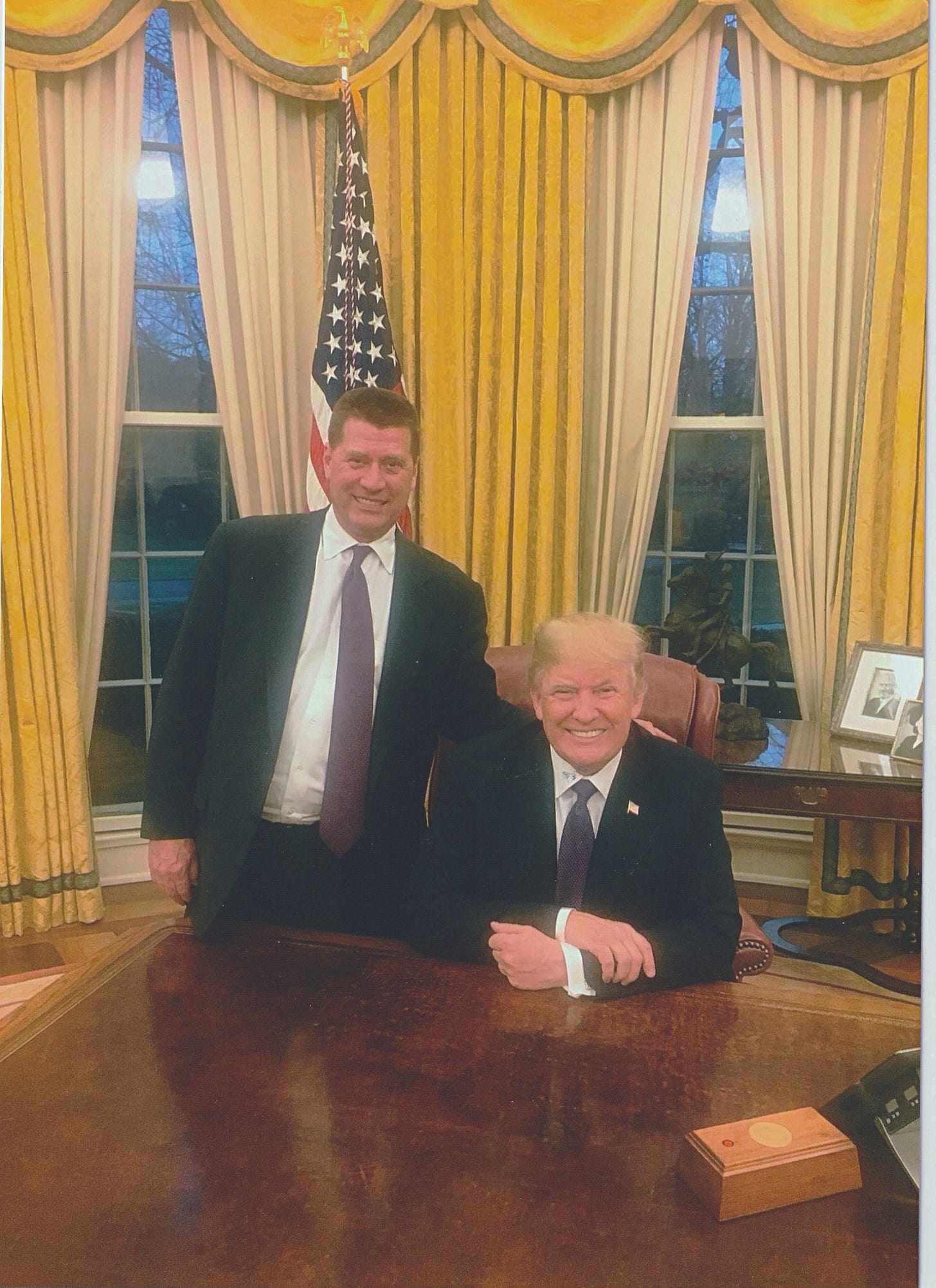 Fred Trump III and Donald in the Oval Office, 2018