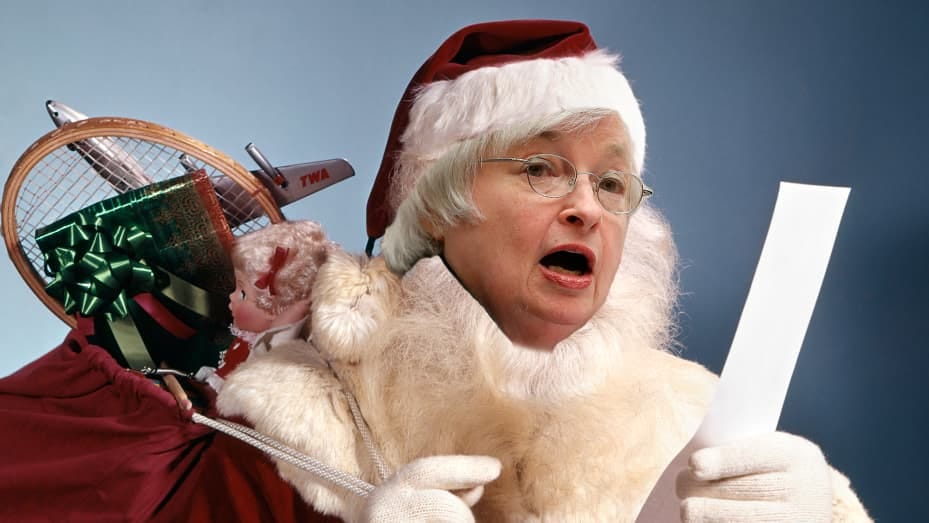 On the 9th day of Fedmas, Janet Yellen sent to me...