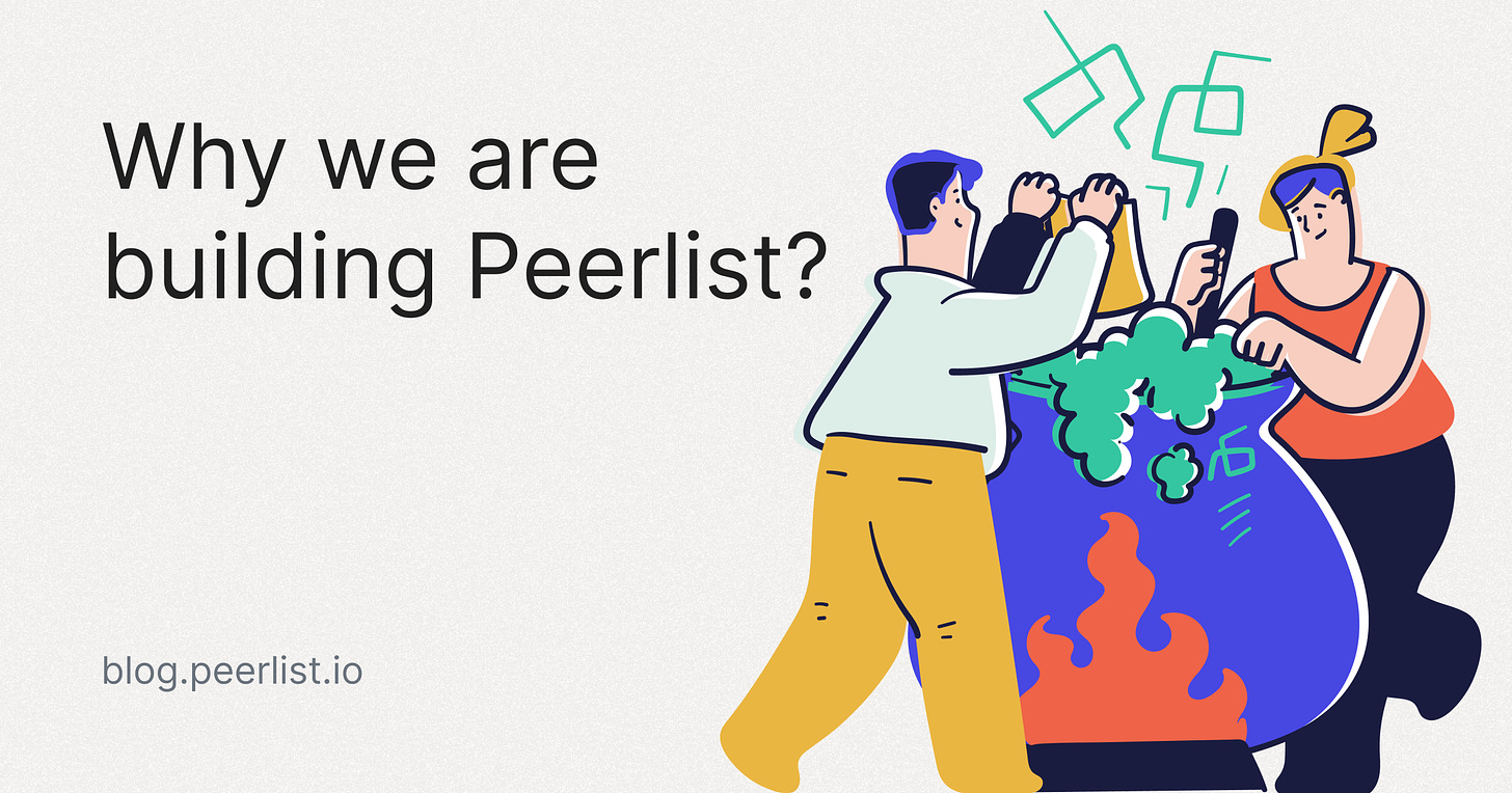 Why are we building Peerlist?
