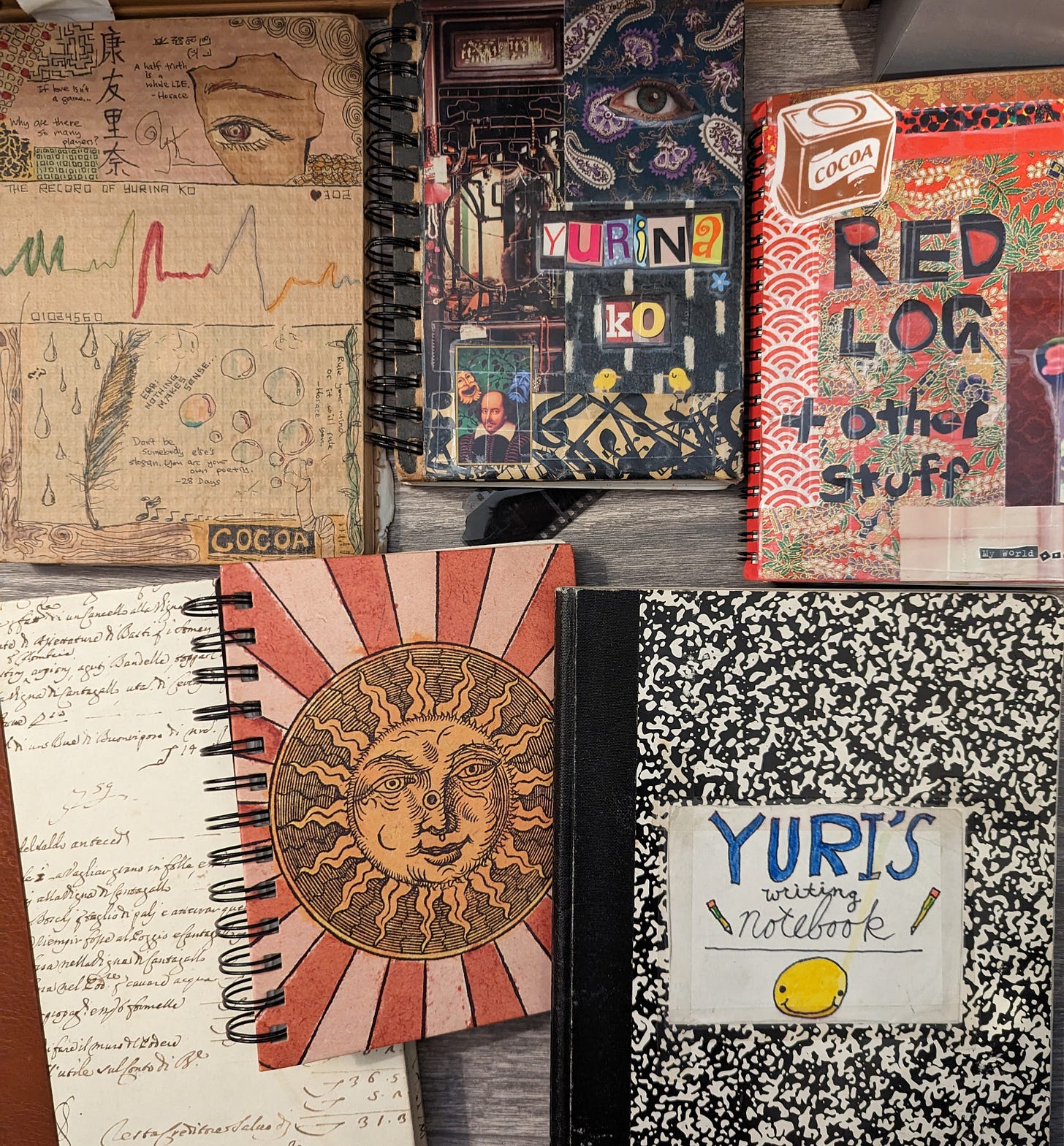 photo of old journals