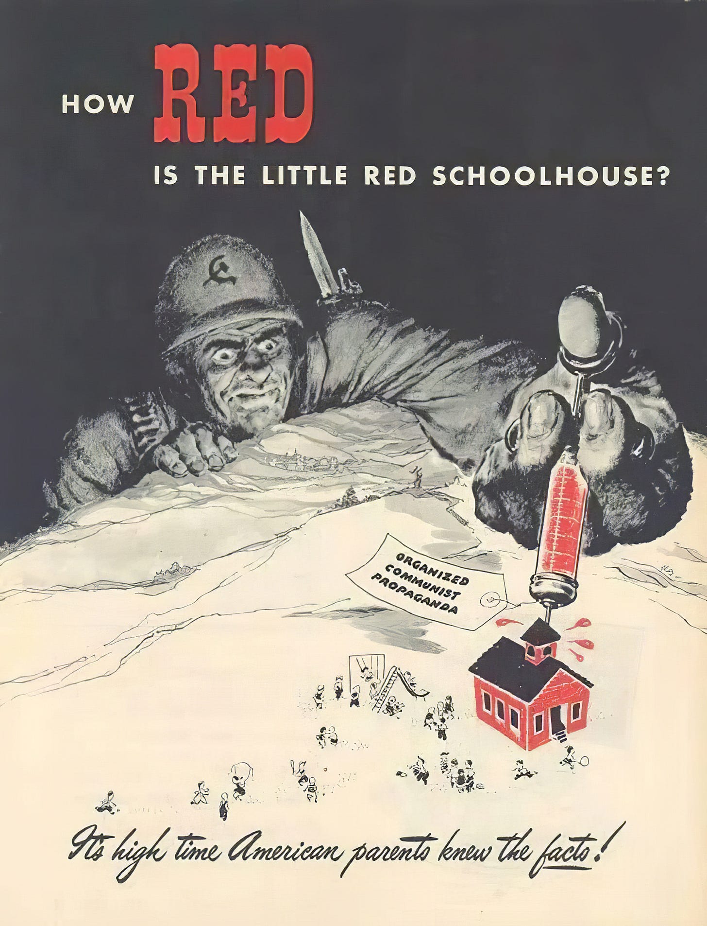 Anti-communist propaganda issued in the United States during the 1950s. :  r/PropagandaPosters