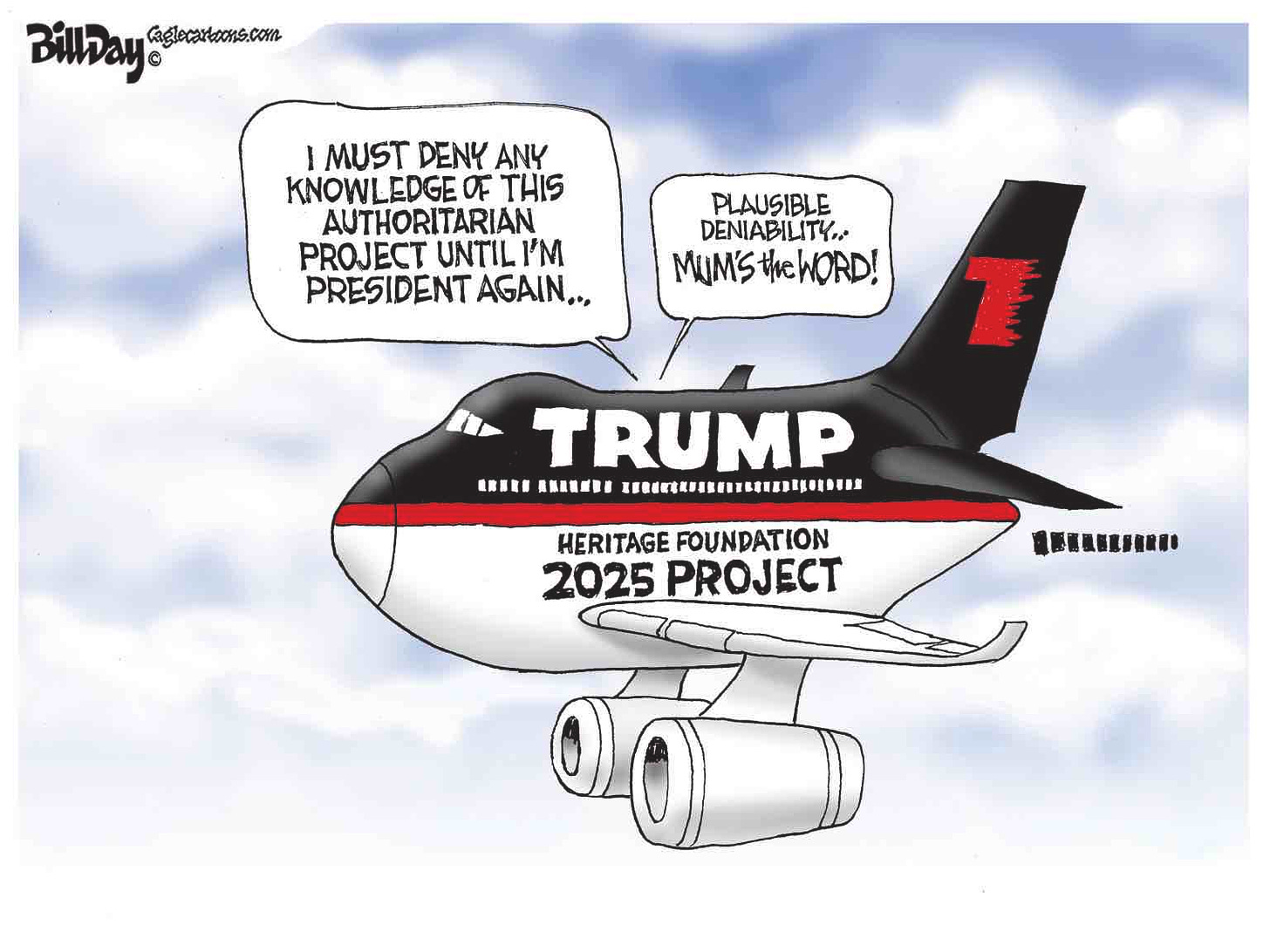 Trump denies knowing about Project 2025